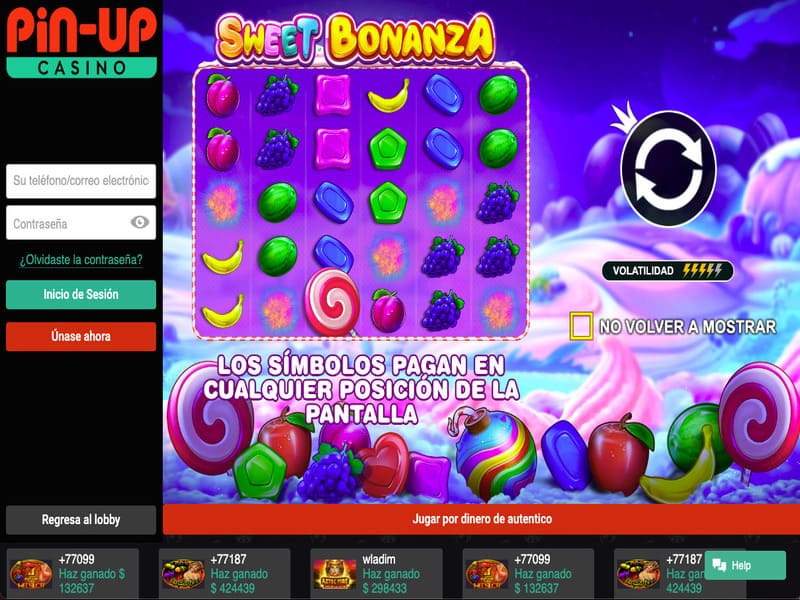 Jugar la tragamonedas Sweet Bonanza en el casino online Pin-up