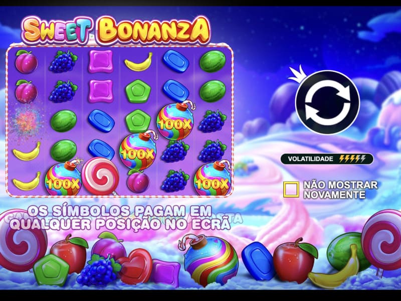 Caça-níqueis Sweet Bonanza no cassino online